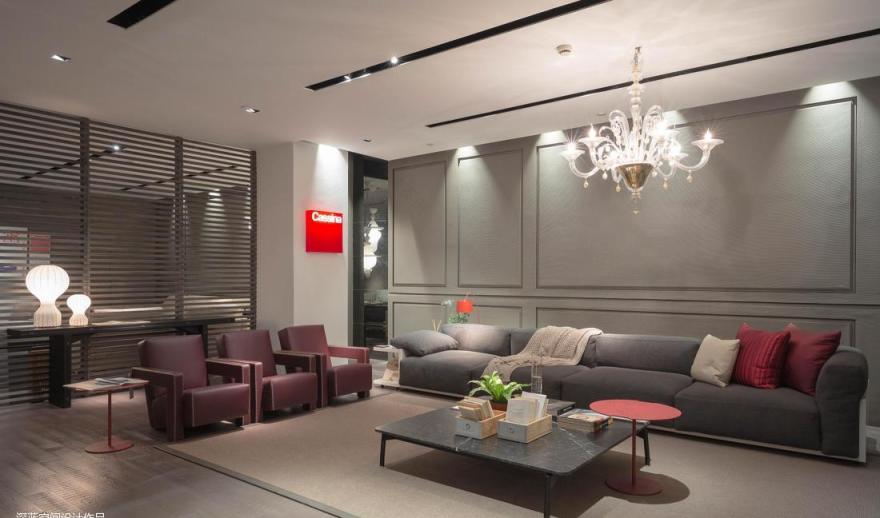 明朗建设打造无瑕顶级家俬展厅,细节尽显精湛工艺-14