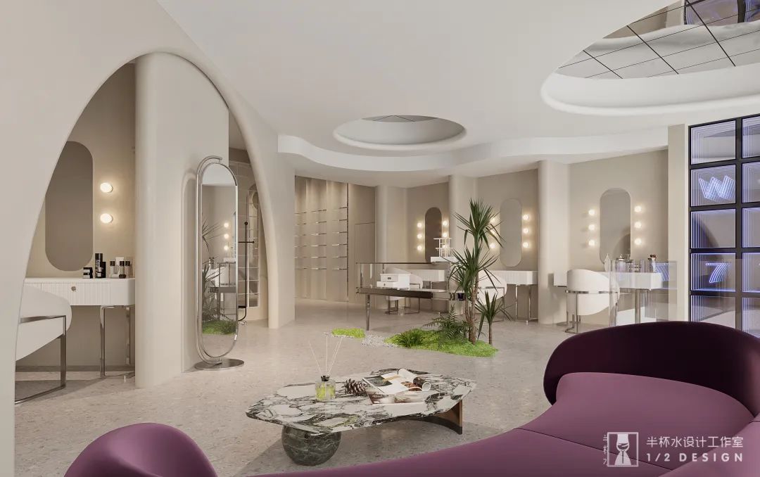 美容理发店精致设计丨半杯水工作室-37