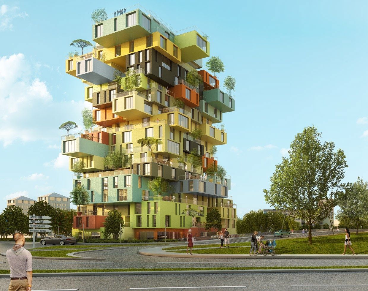 MVRDV 打造法国蒙彼利埃垂直村落-17