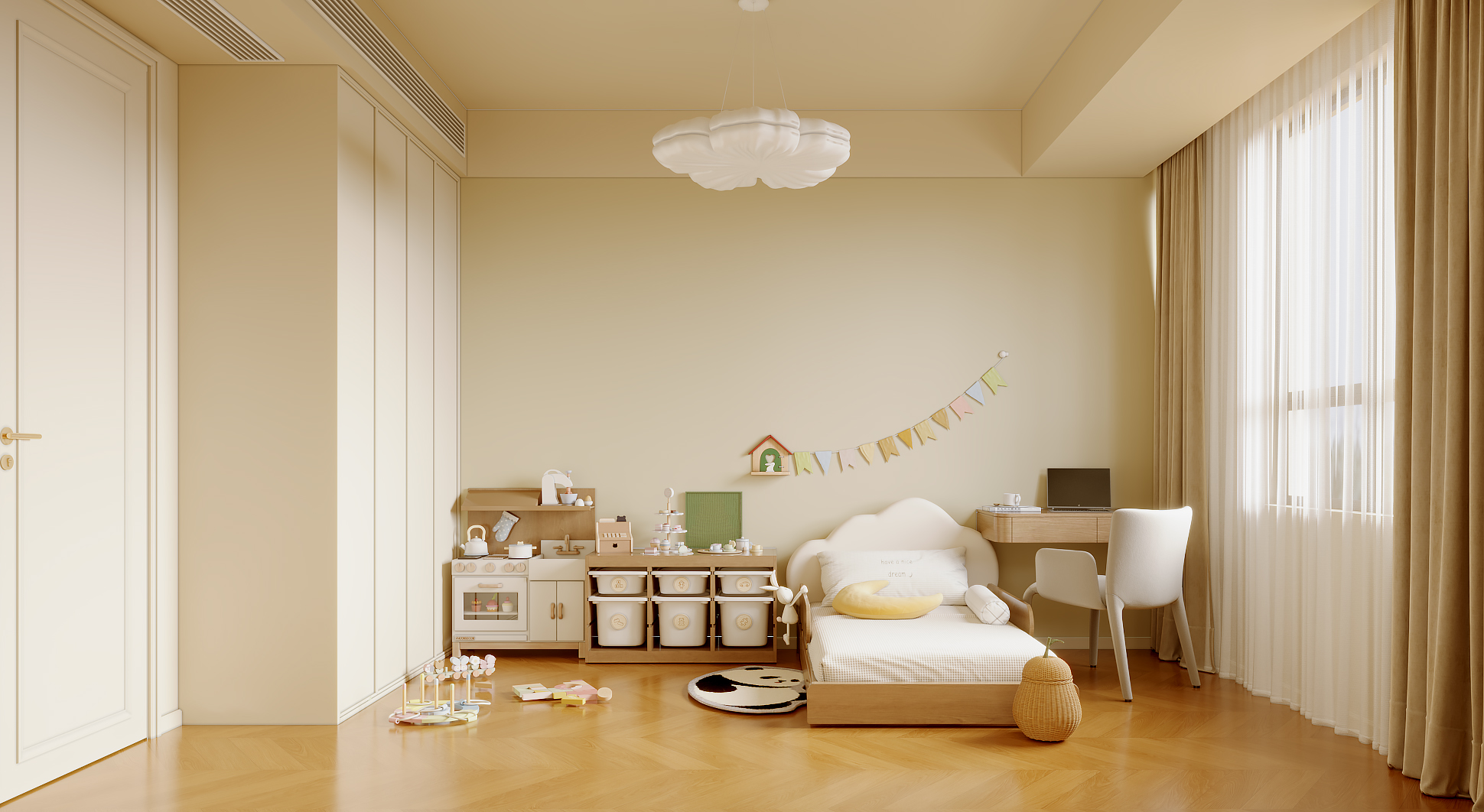 暖色别墅空间-0