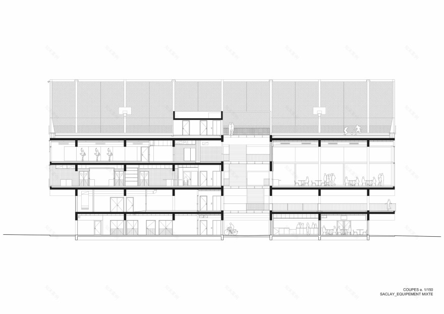 公共冷却器 | 巴黎萨克莱新校区的共享空间-6