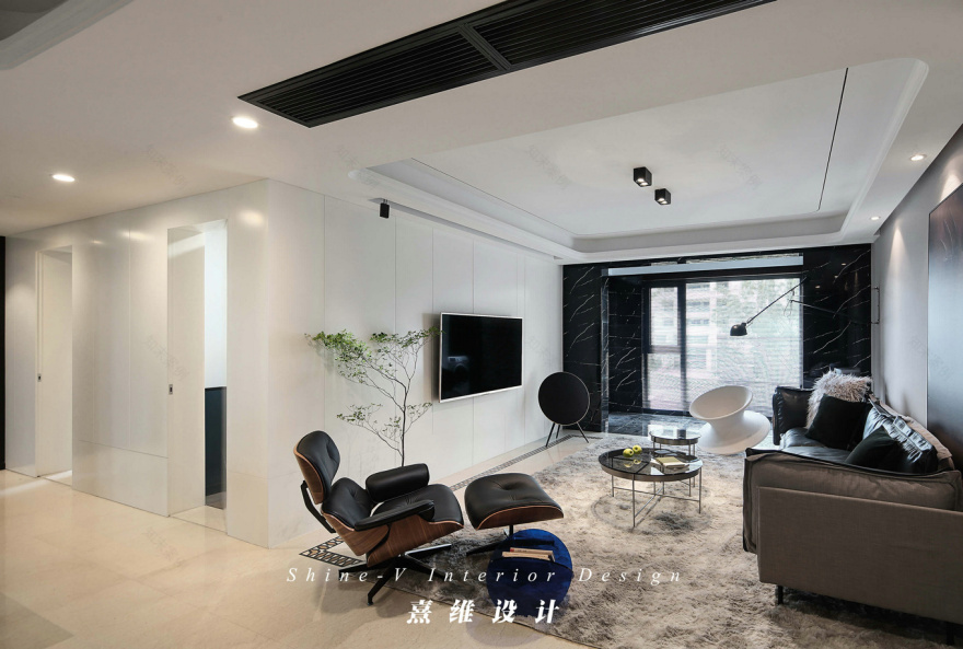 鲁能公馆气质简约之家,设计师巧妙改造精装房-15