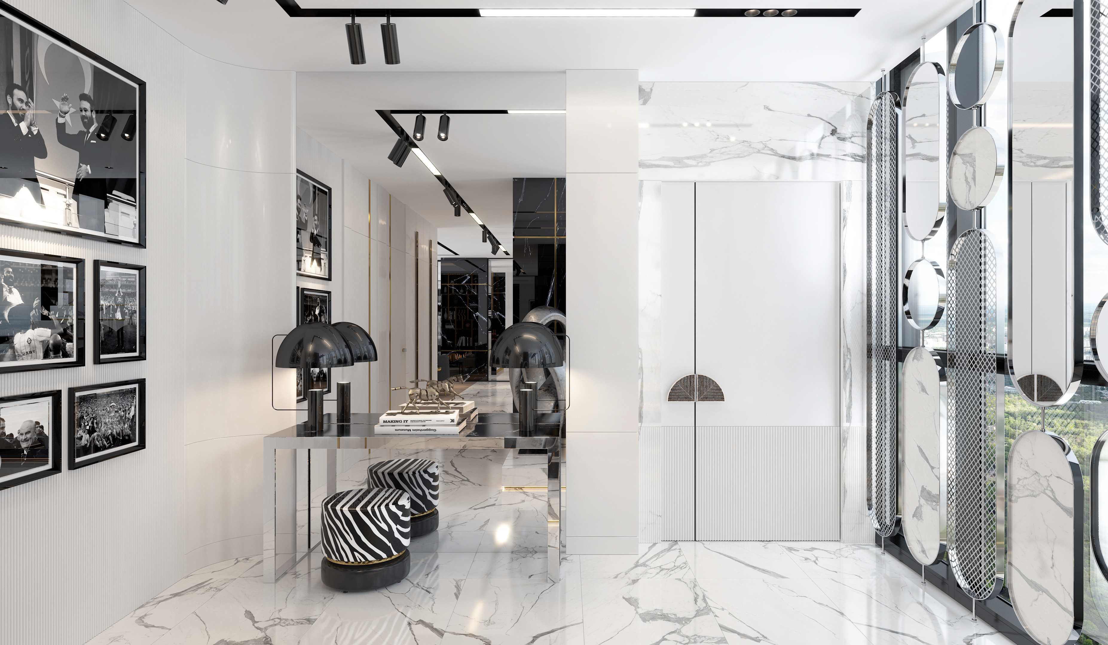 Black and white house-1