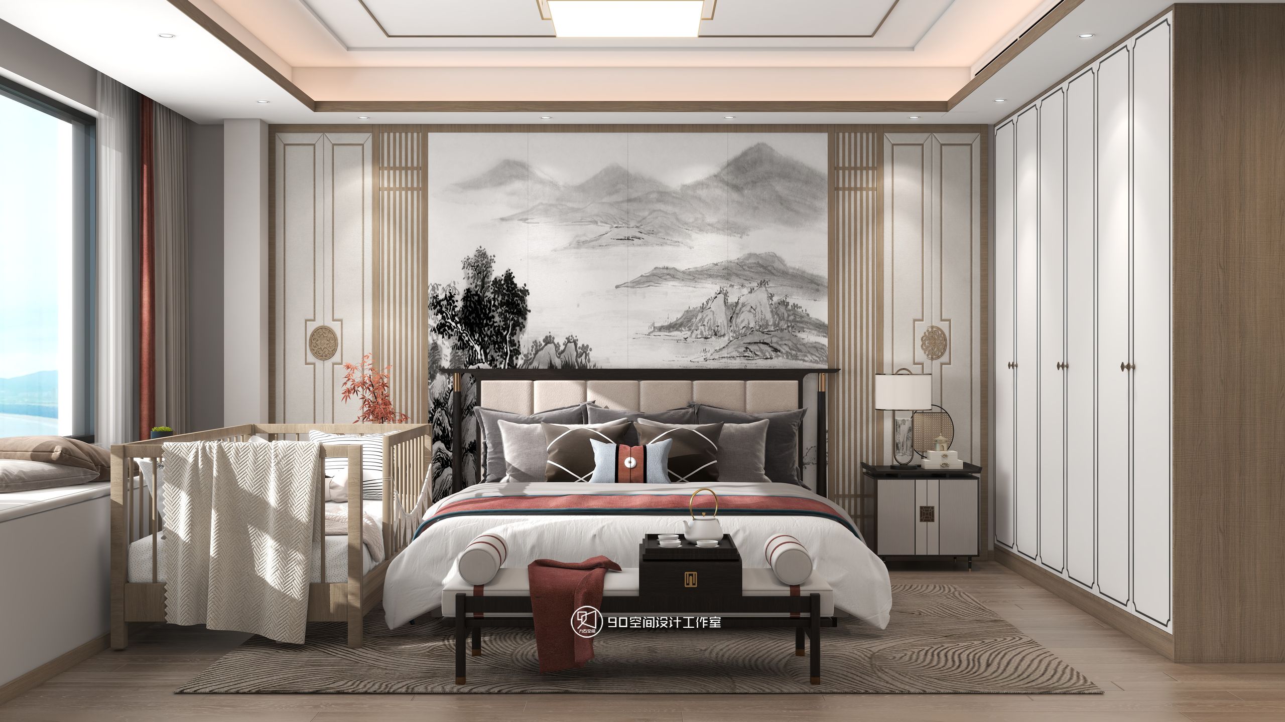 西楼别序新中式风格丨90 空间设计-29