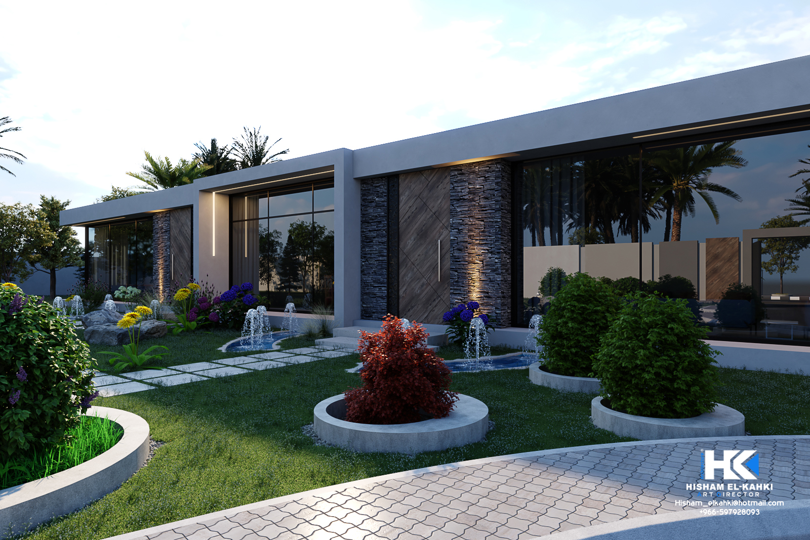 Exterior Modern Chalet With Rest Landscape Design-14