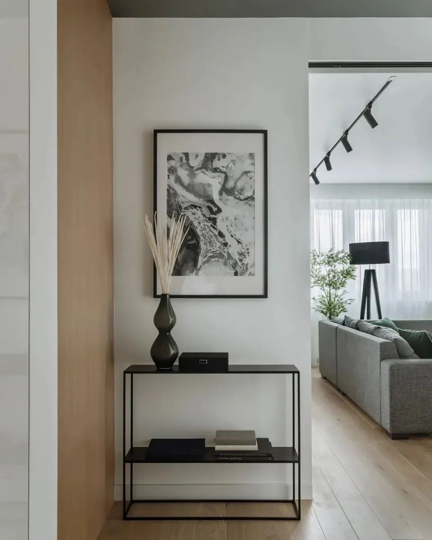 灰米色厨房打造舒适三人一猫空间丨Olga Rudakova-40