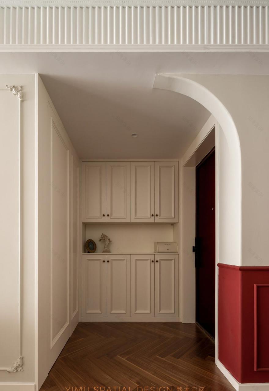 复古美式田园四室两厅设计-3