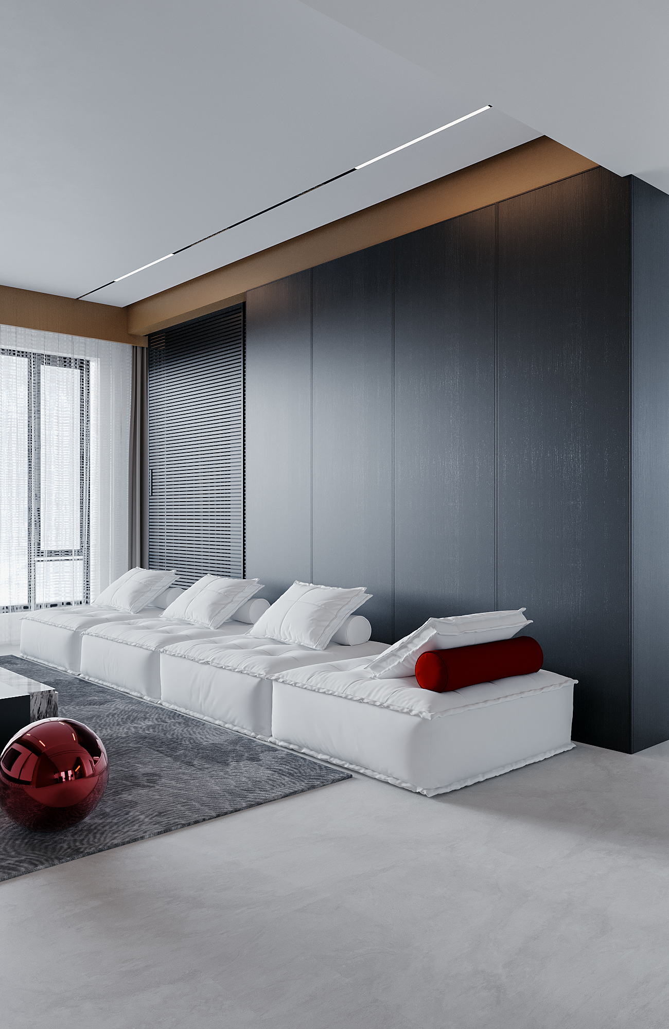 高级感客厅 · 黑白灰的极致浪漫-9