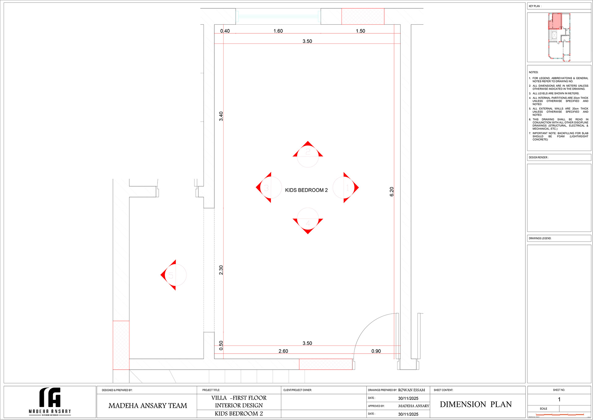 CLASSIC KIDS BEDROOM - DRAWINGS-1