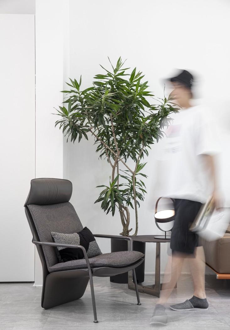 绿意葱郁中的现代极简别墅设计-18