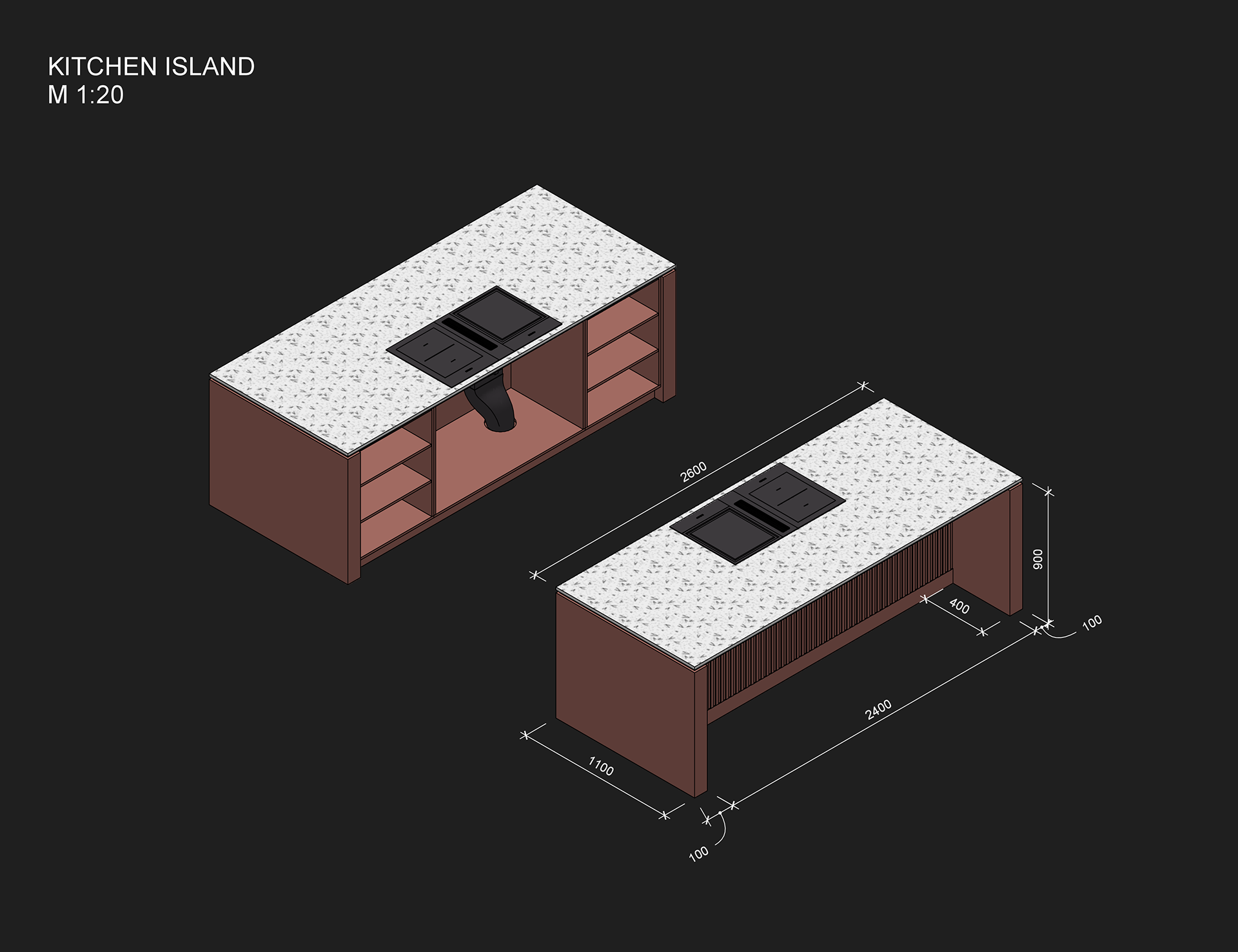 厨房客厅设计概念丨俄罗斯圣彼得堡-7