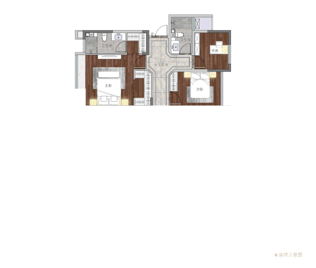 大三房户型设计探究丨搜建筑-96