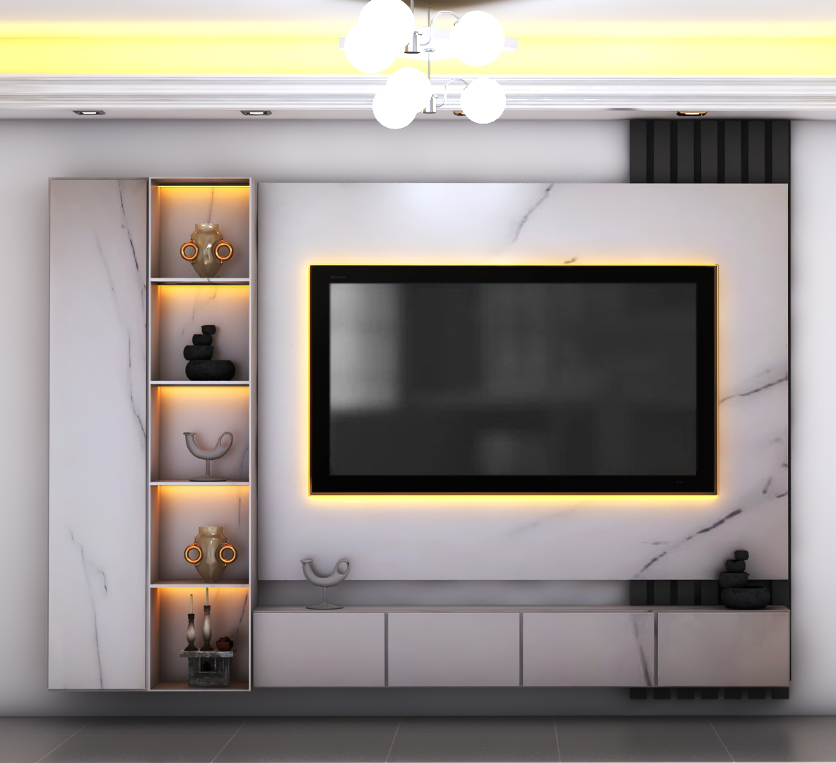 WARDROBE & LED WALL-36