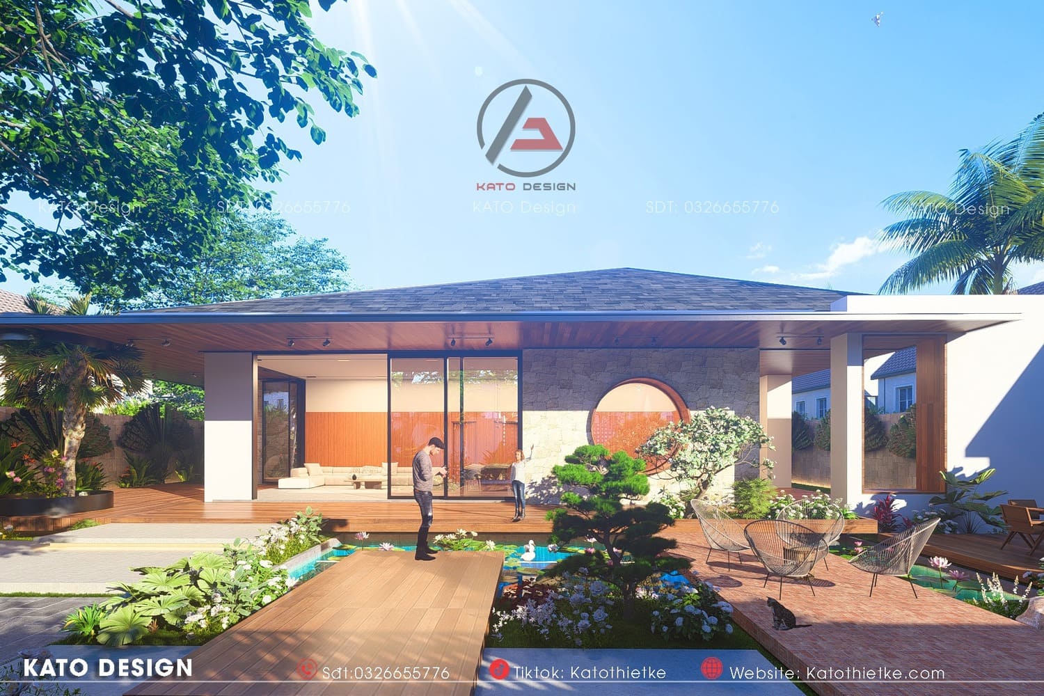 江家屋；谅家屋（由于Giang可能是人名音译，常见对应汉字有江谅等，这里不清楚具体人名对应汉字，只能以相对可能的选择列出，若有更多背景信息，可得到更精准的答案） 丨KATO Thiết Kế-3