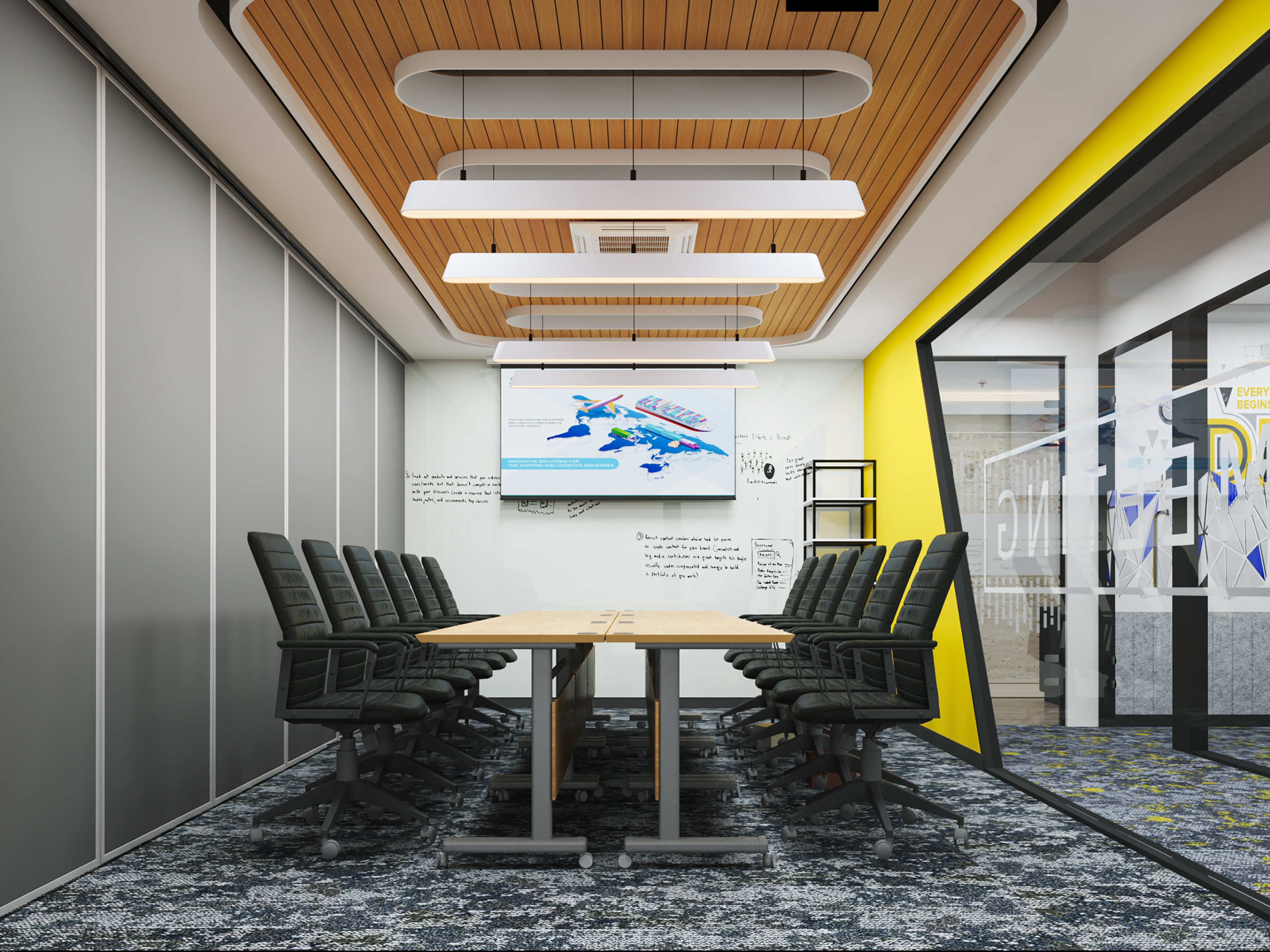 House of Shipping现代办公室室内设计与可视化-4