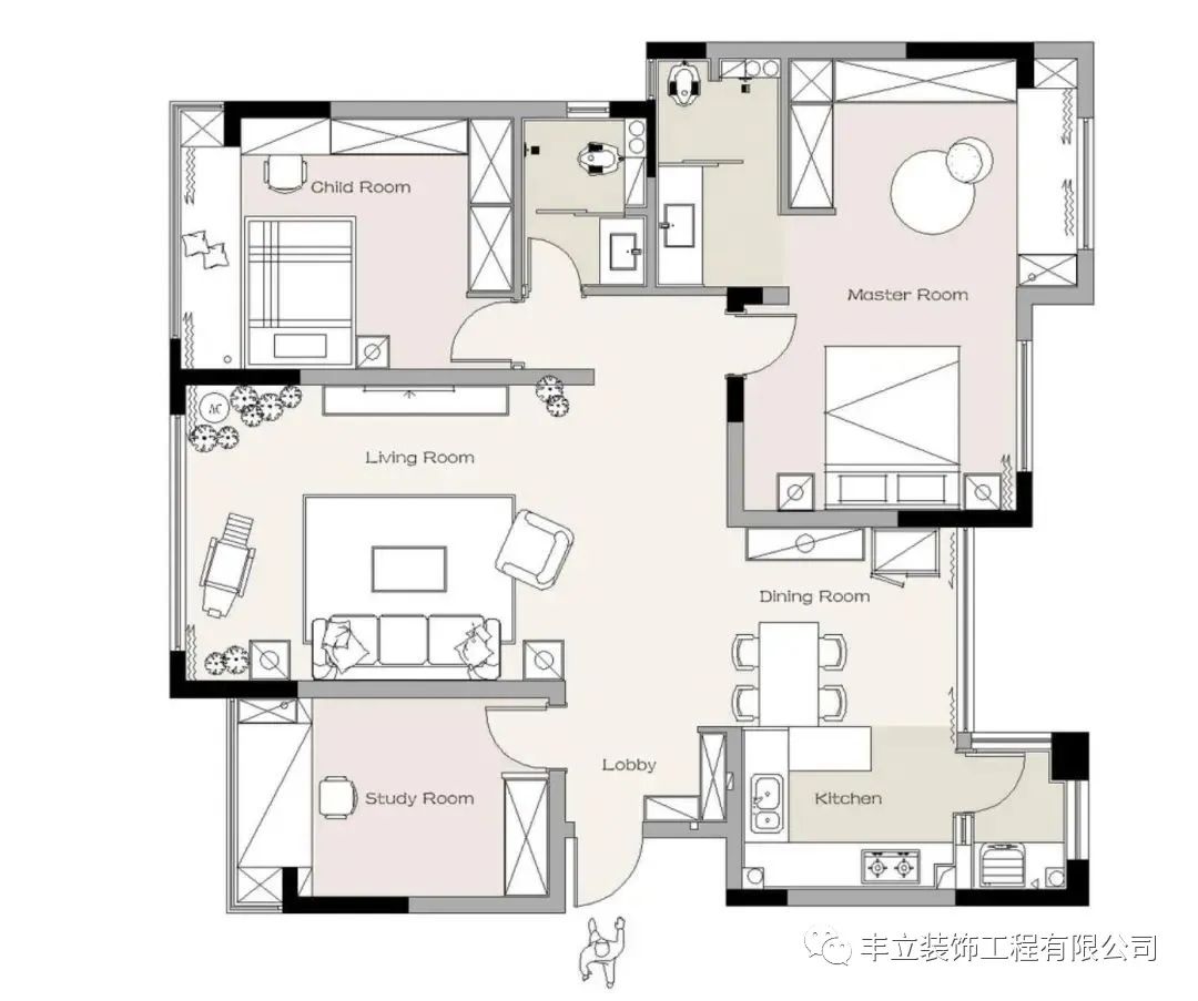 原木之魅 · 125m²温馨优雅家居设计丨丰立装饰-13