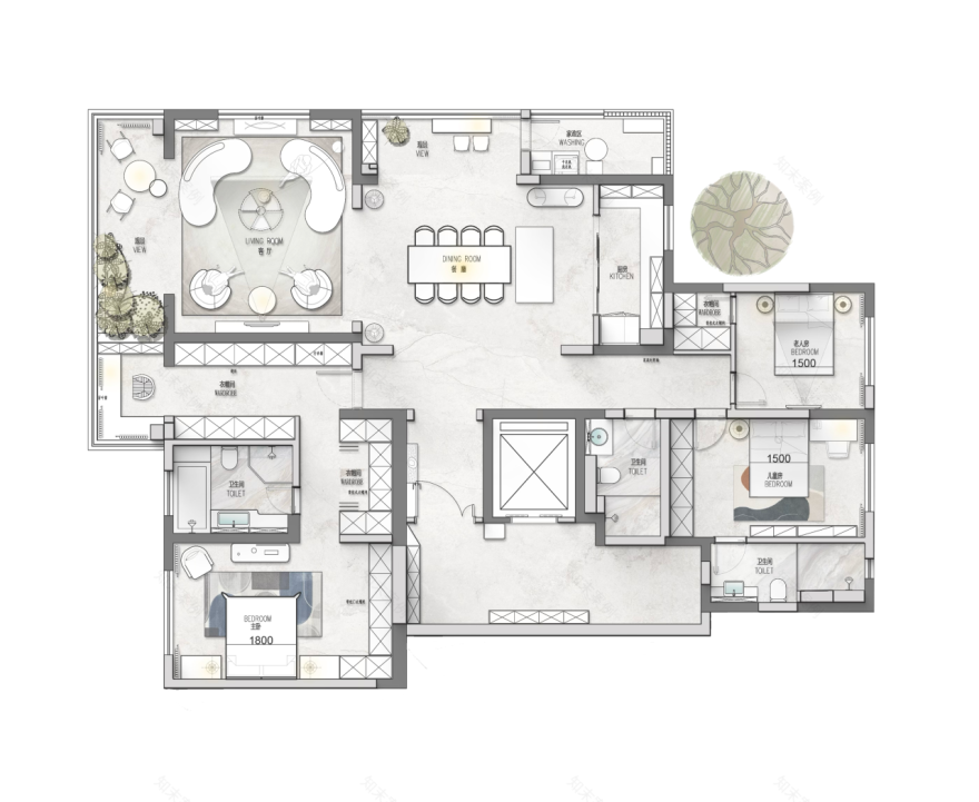 成都西派国樾263㎡大平层丨中国成都丨尚舍家别墅设计机构-42