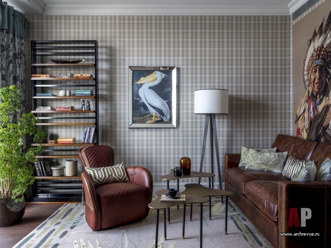 莫斯科西南角带全景窗可看莫斯科大学高楼的彩色公寓室内设计丨俄罗斯莫斯科丨Гончар Ольга,Лобынцева Софья-61