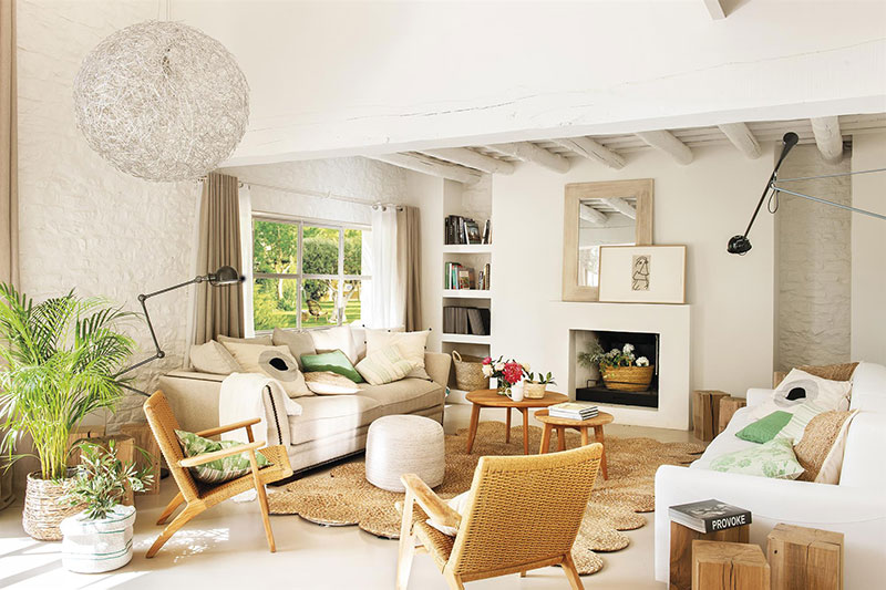 西班牙石屋 | 白色调与自然元素打造的清凉夏日空间-9