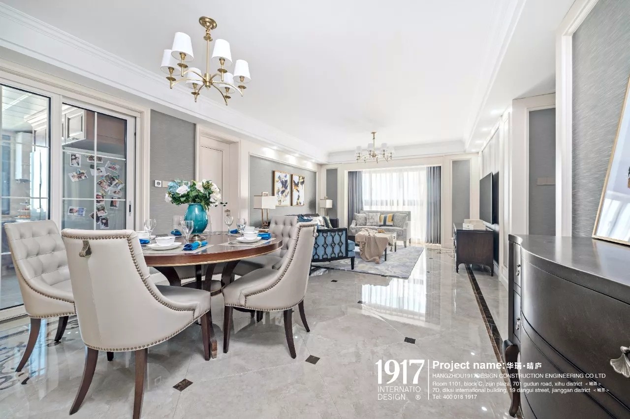 161㎡美式轻奢住宅  1917国际设计-5