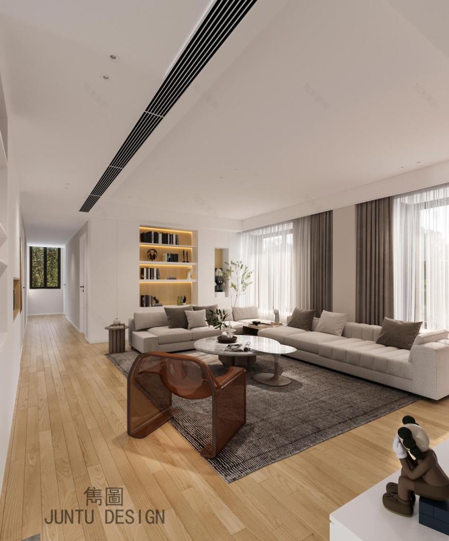 广州番禺区石楼东环路独立屋高级北欧风设计丨中国广州-8