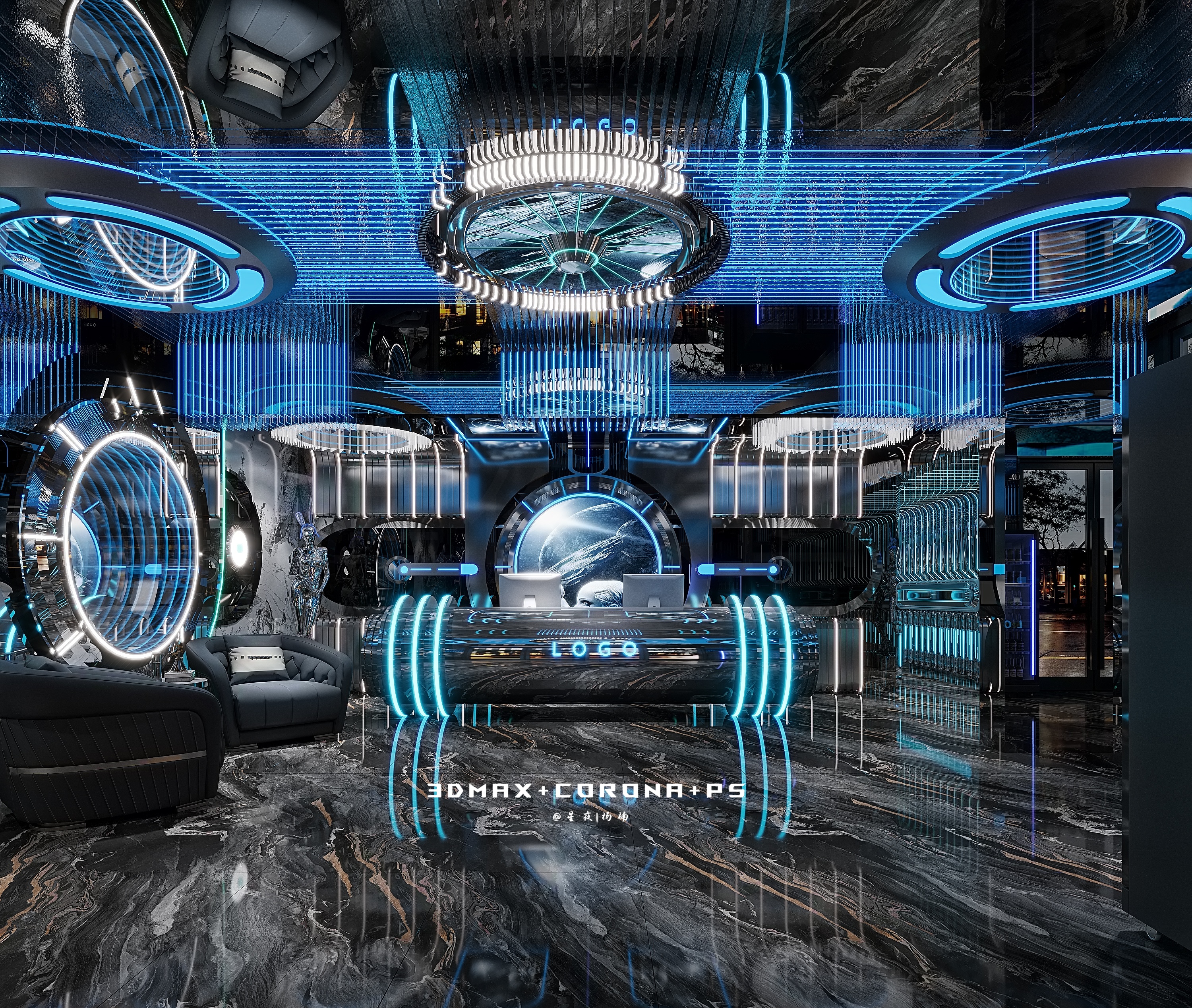 KTV设计 —— 光影叠奏，奢享声宴-0