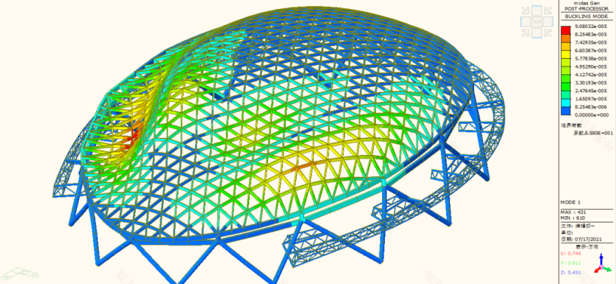 四川南充市复杂钢结构体育场馆设计丨中国南充-45
