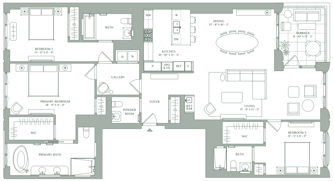 纽约上西区豪华公寓丨美国纽约丨ODA-43
