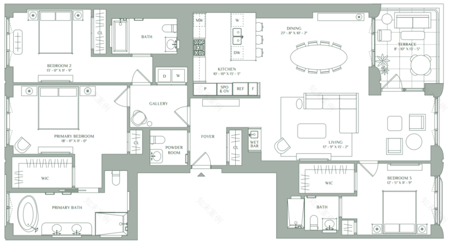 纽约上西区豪华公寓丨美国纽约丨ODA-43