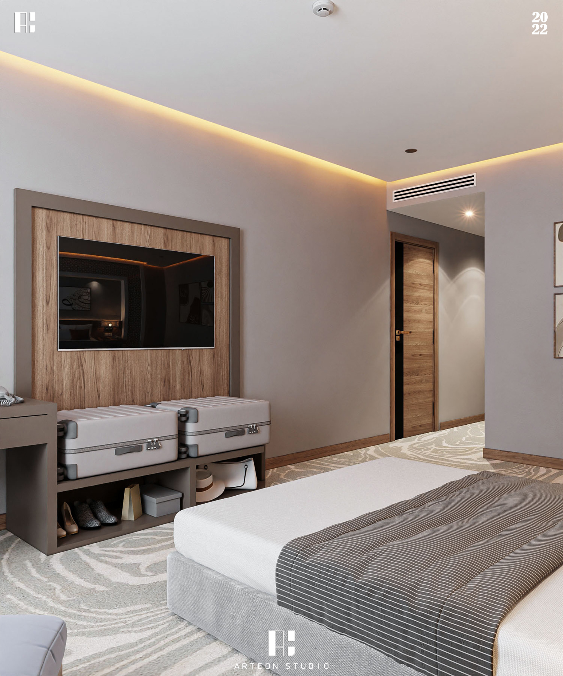 SINGLE HOTEL ROOM 室内设计-10