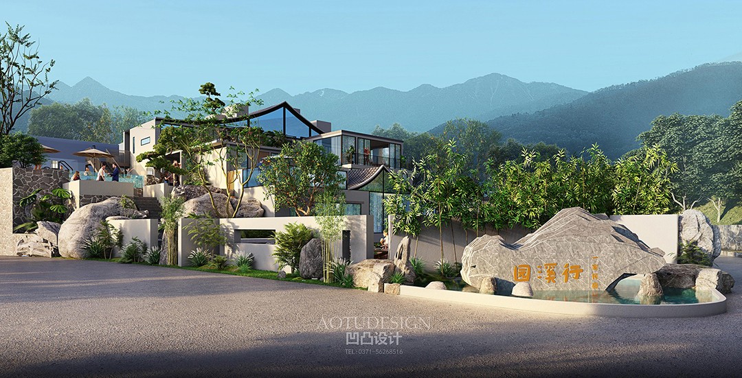 水泉映月民宿丨中国新乡丨河南凹凸环境艺术设计-25