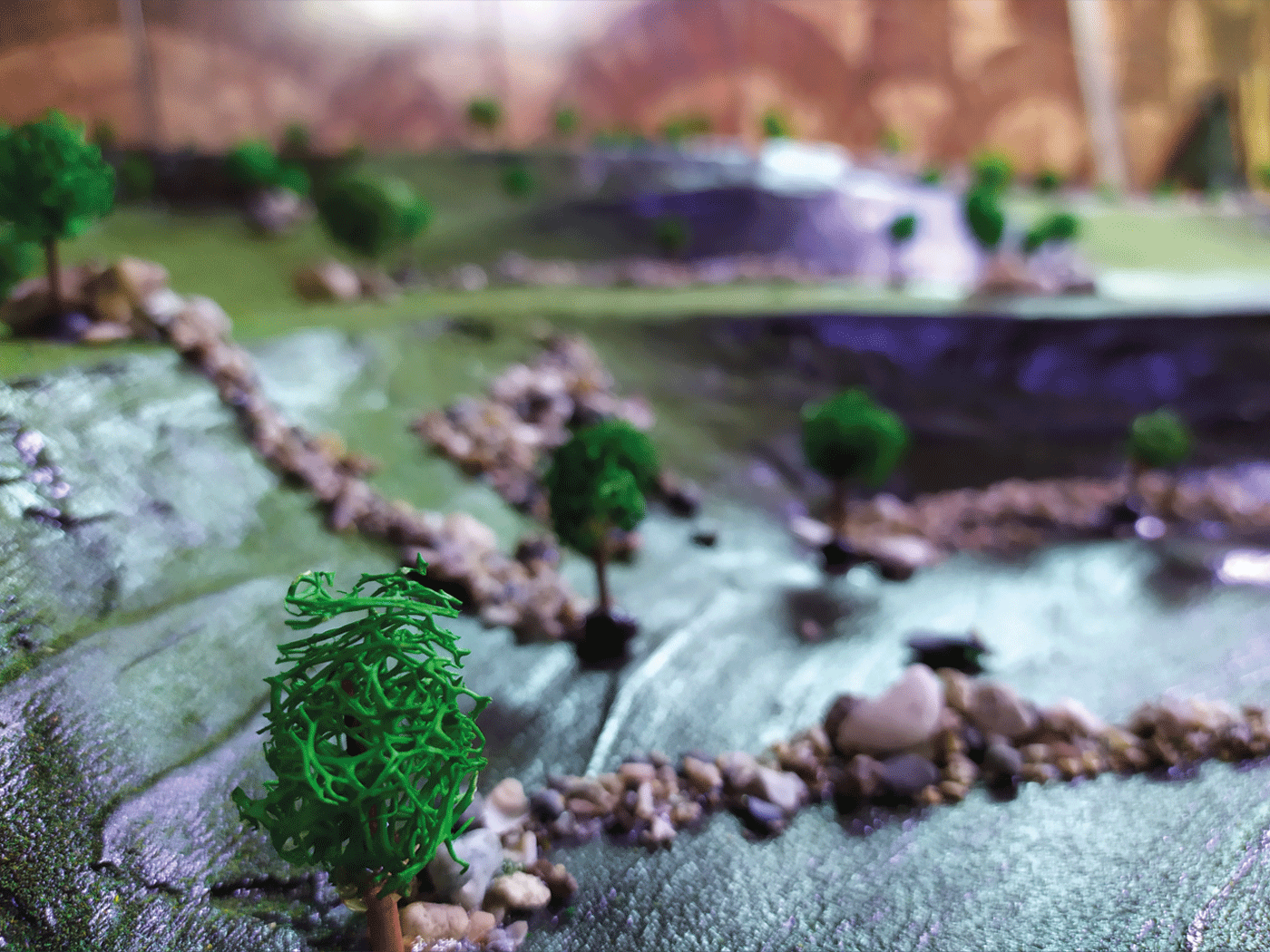 Maquette for a mountainous area-1