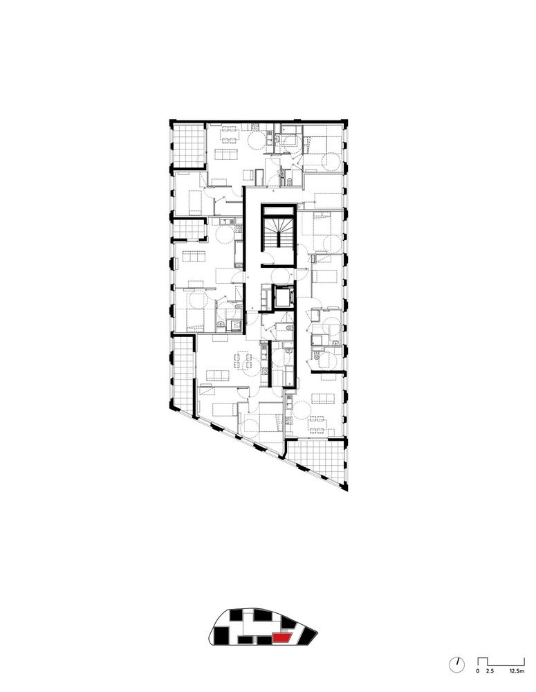 法国斯特拉斯堡 NOLISTRA 住房项目丨LAN Architecture-48