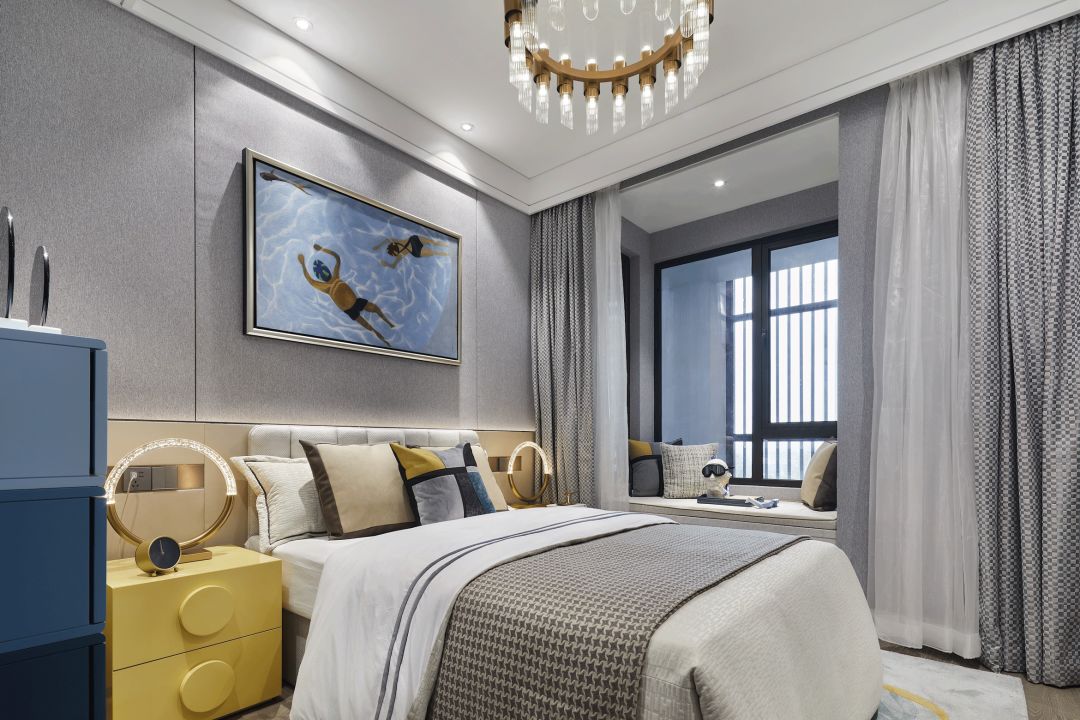 南昌欣悦湖 119 户型四房两厅两卫港式轻奢风住宅设计-46