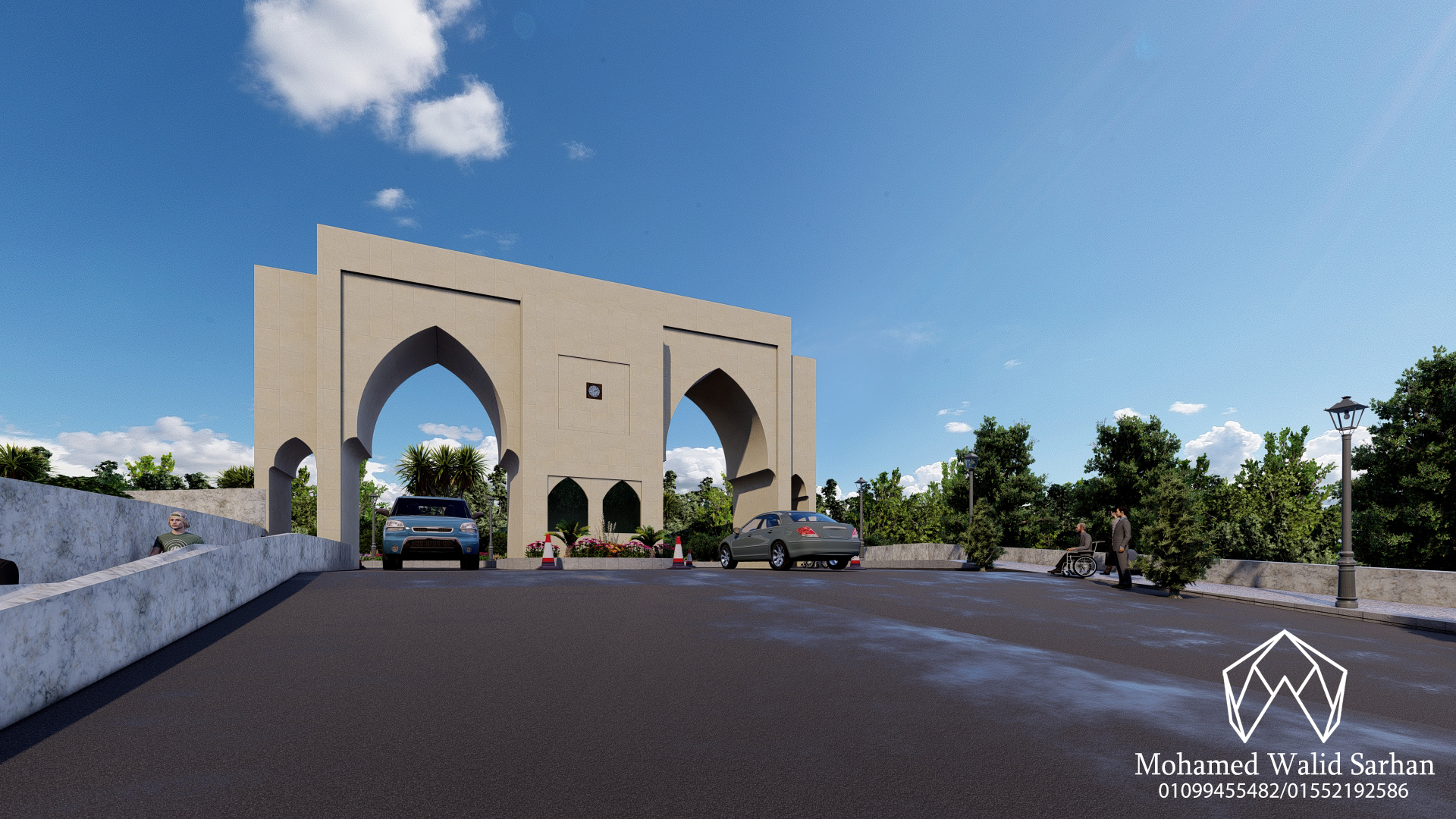 Landscape of a university in Jordan-4