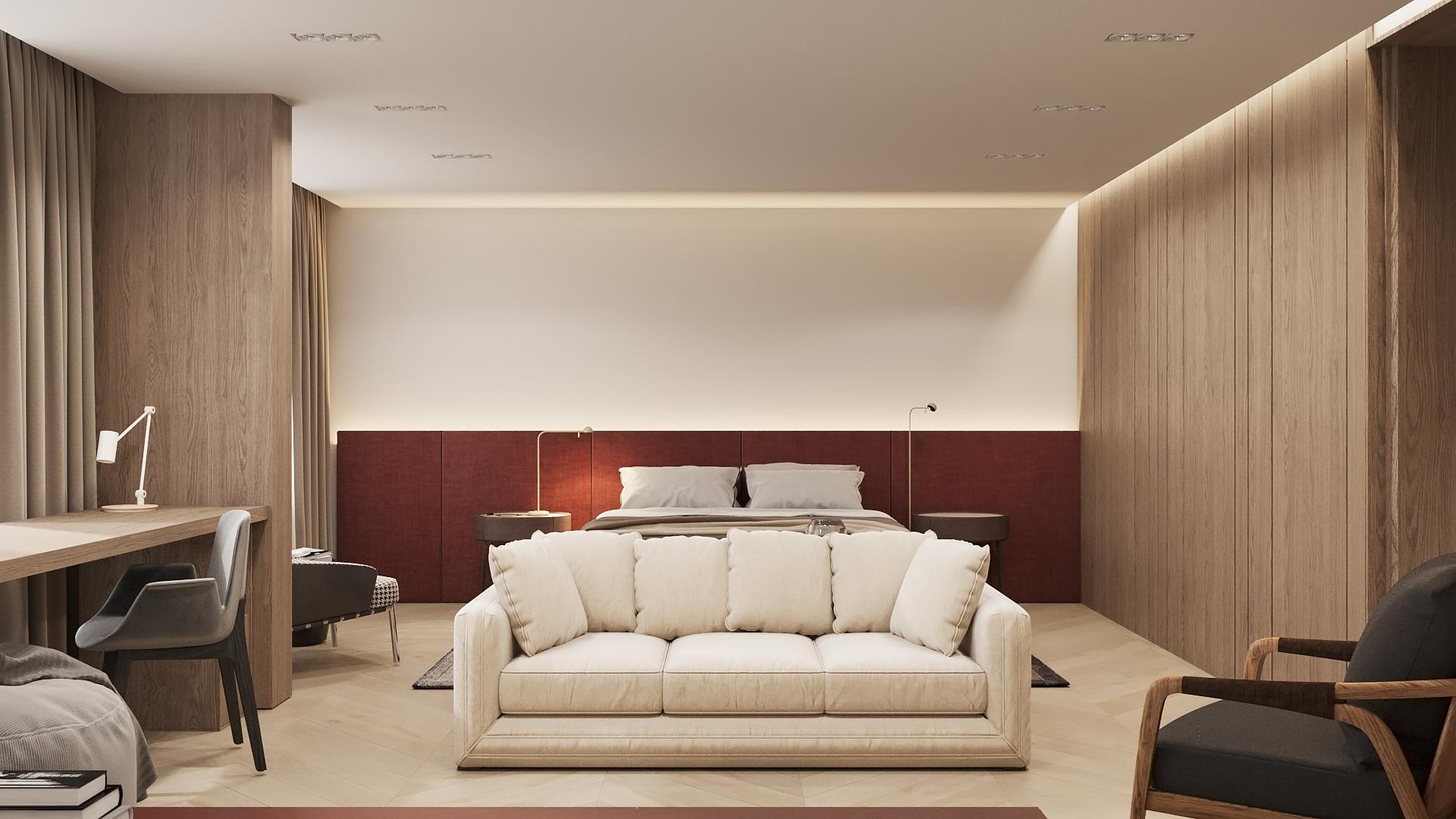 舒适的木质元素140平简约私宅！ | Paintit-16