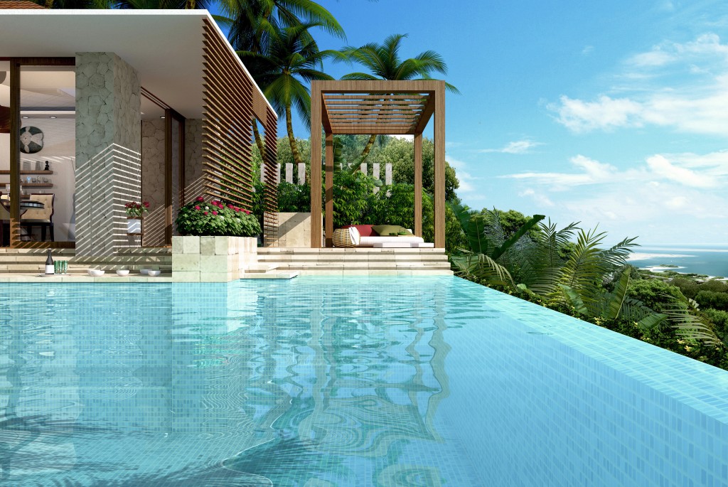 美国塞班岛度假别墅,新亚洲风格融入自然景观-32