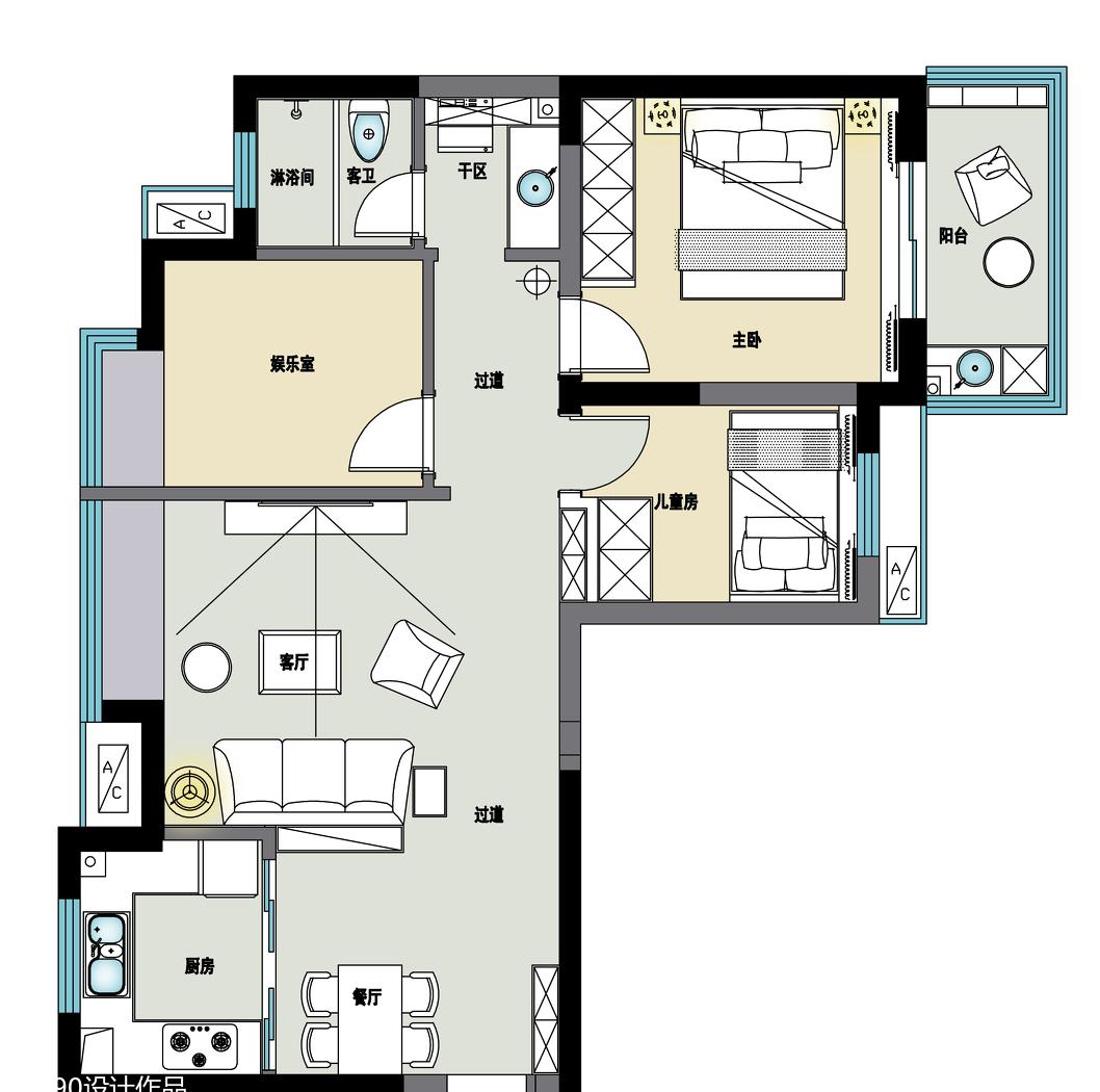 《合肥 1890 设计—港·one》 | 优化空间布局，打造多功能家居环境-2