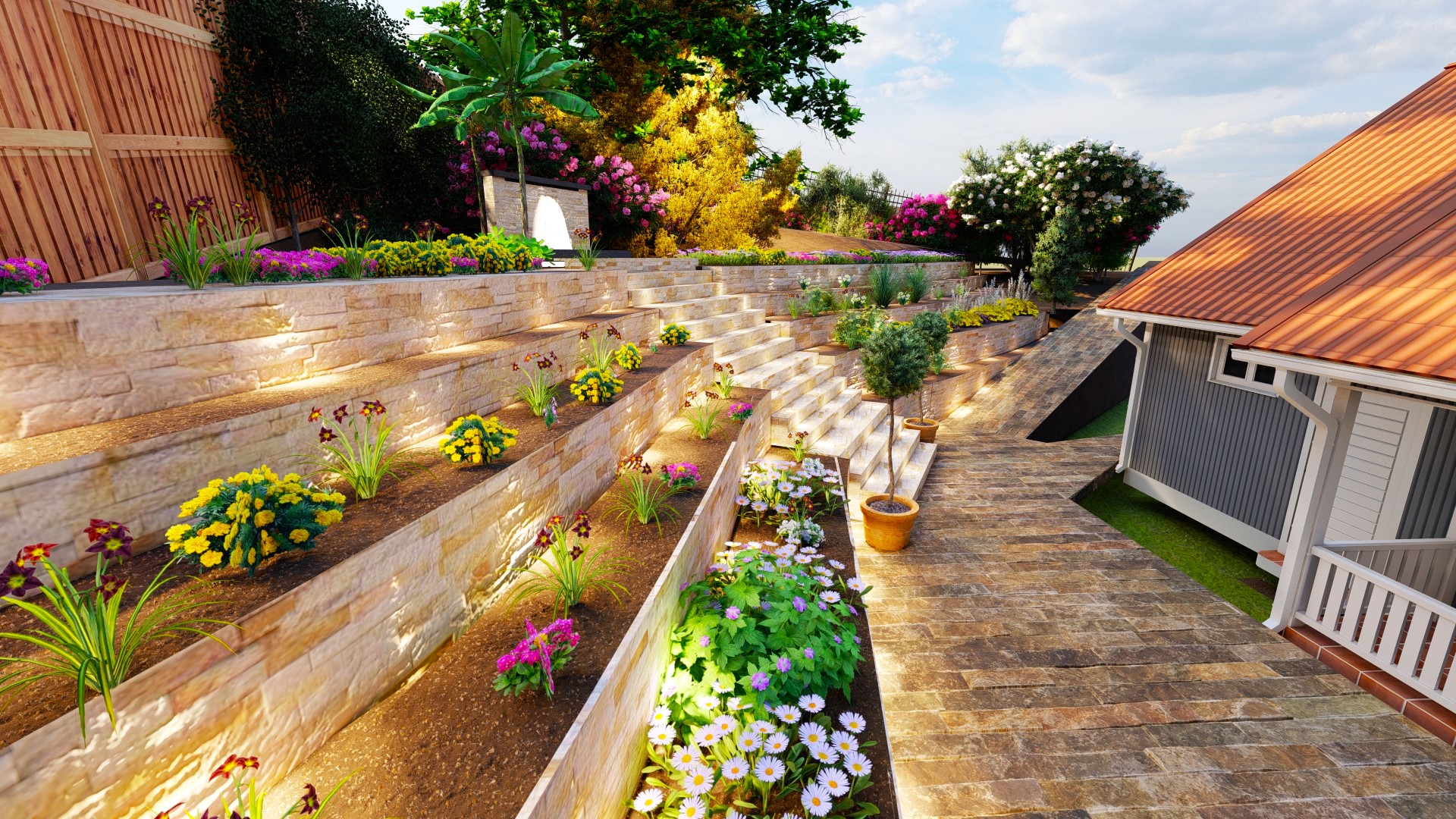 Slope Landscape design project-5