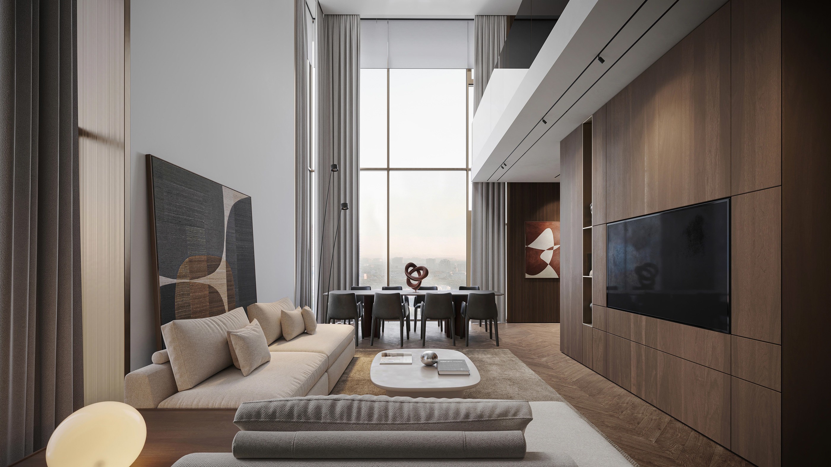 74平 复式公寓设计方案-2