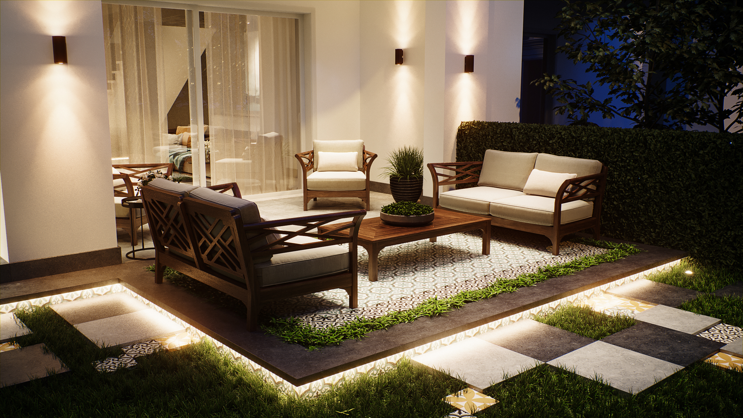 私人别墅 2 号·后院丨埃及开罗丨Perception Design Studio-8