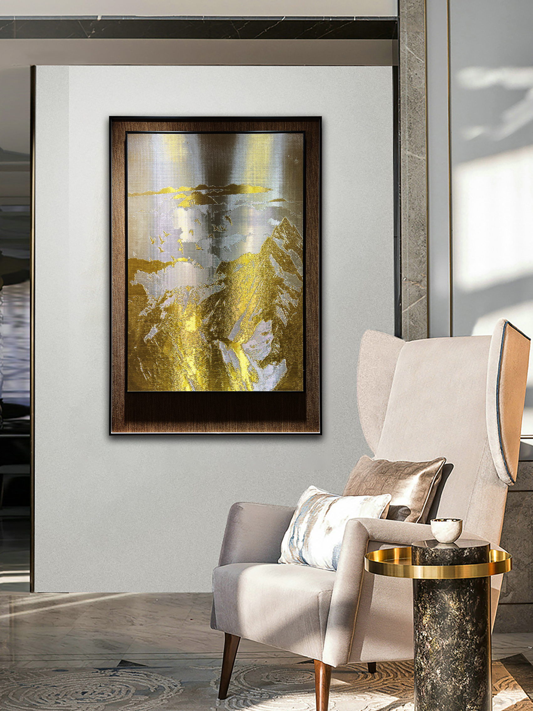 新品金属画 铜丝编织画 金属络缇画 -7