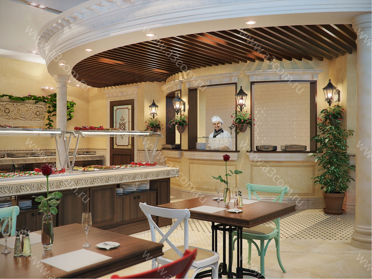 餐厅“Талавера”设计与装修项目丨俄罗斯莫斯科-1