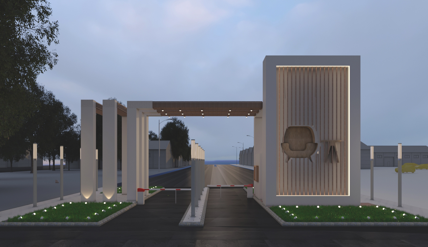 2 gates design for Damietta furniture city(Competition)-4