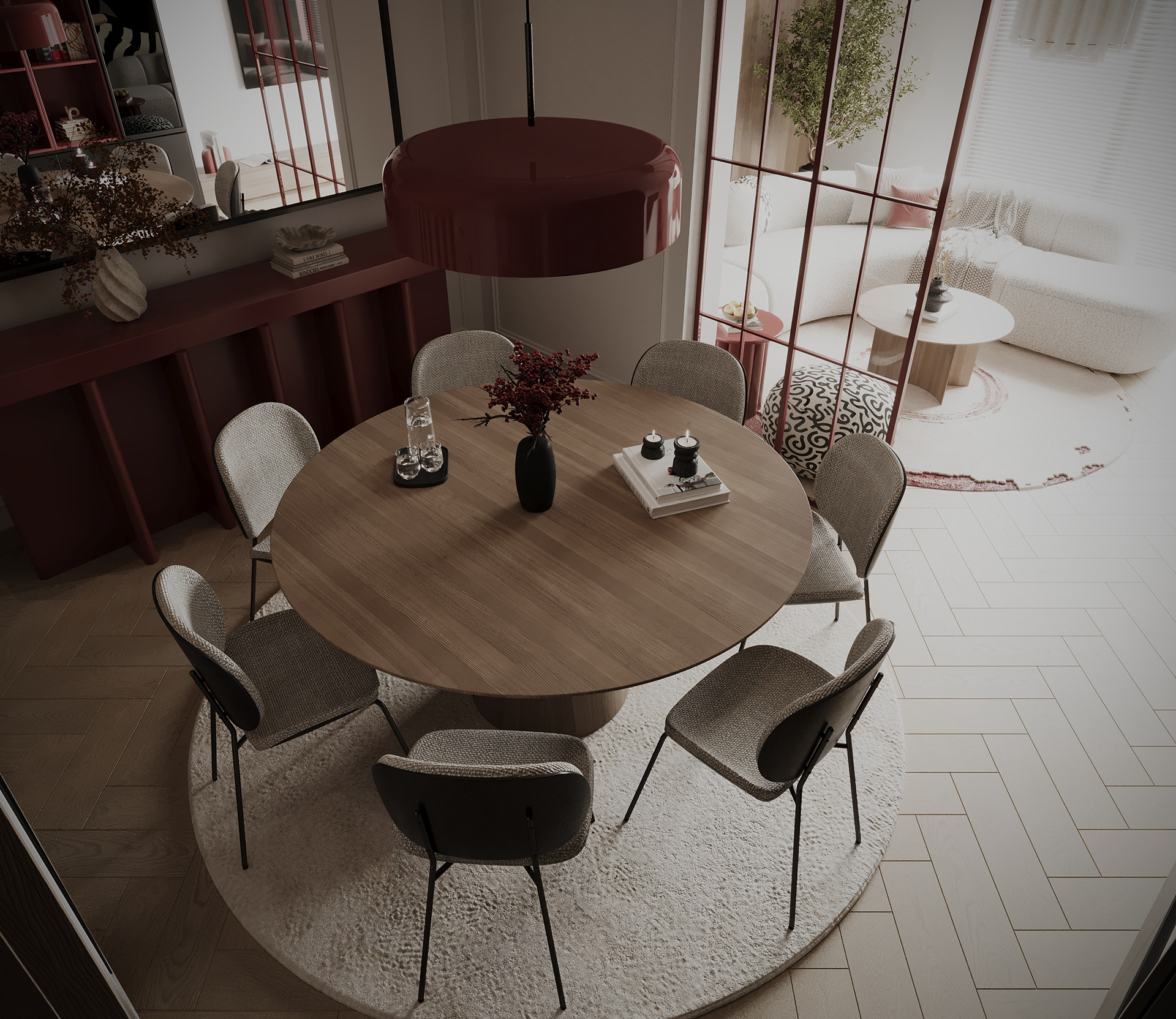 COZY LIVING AND DINING ROOM WITH ENTRANCE-25