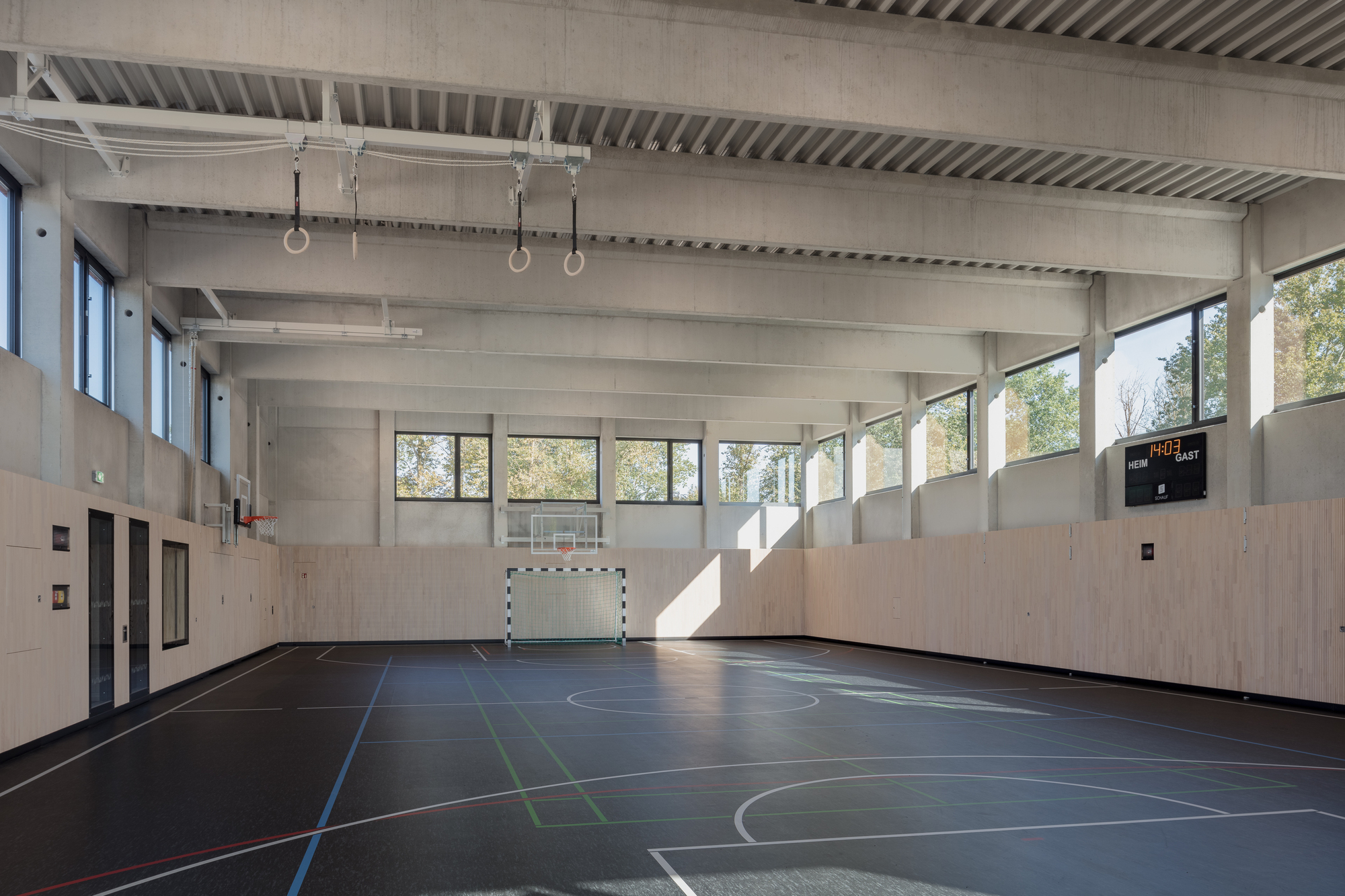 特殊学校单场体育馆丨德国-36