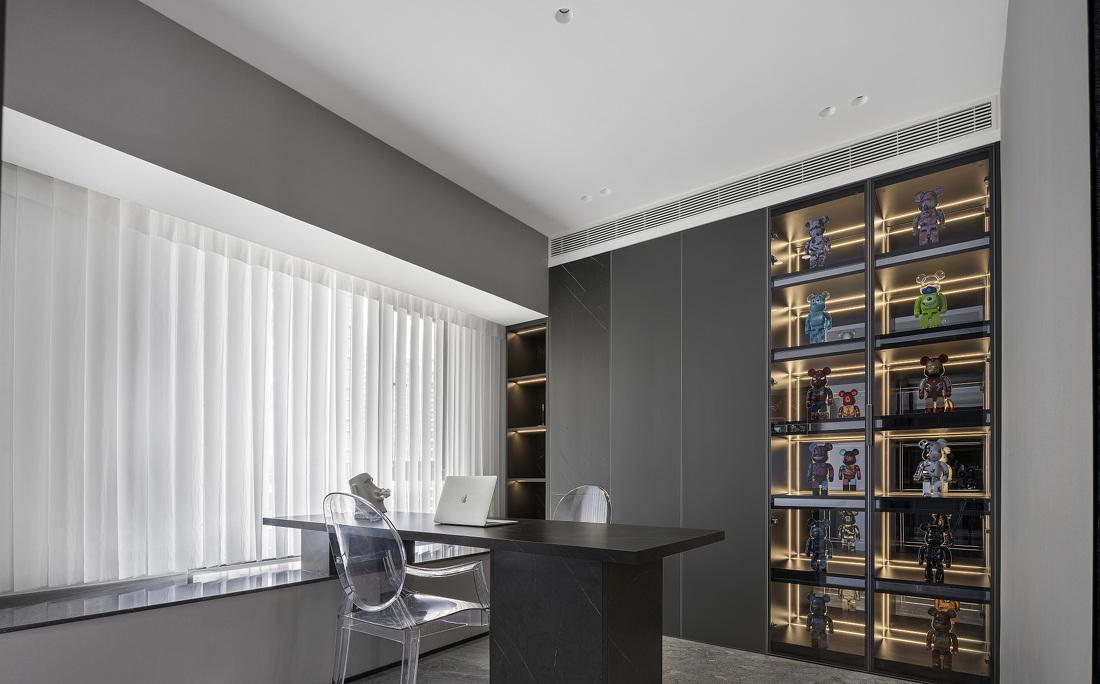 黑白琴键 - 融合硬朗与温柔的现代简约家居设计-27