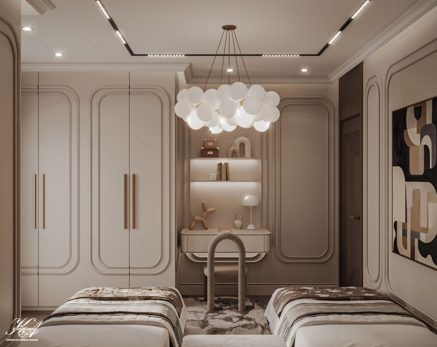 新古典风格双人卧室丨埃及丨KHOLOD AMJAD-13