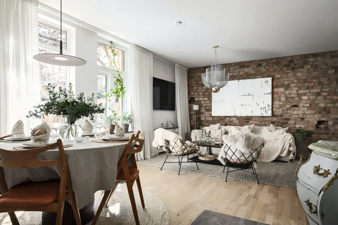 斯德哥尔摩 61m2 复古小镇屋，完美融合现代生活与古典魅力-5