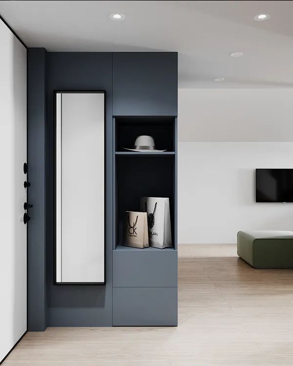 30㎡一居室公寓，高颜值多功能空间设计-17